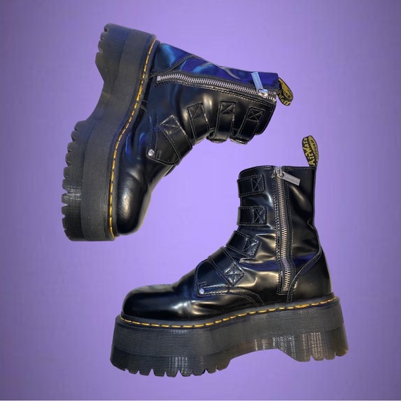 Rare Dr.martens Jadon Max HDW/Hardware leather platform boots - Picture 2 of 12